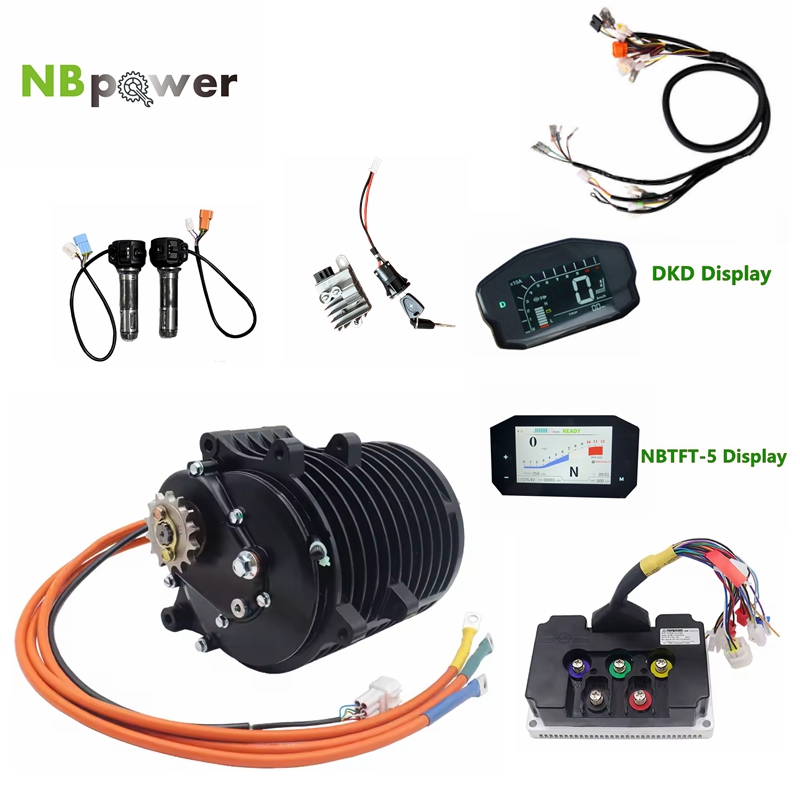 Mid Drive Motor Kit 72V 3000W - มอเตอร์ QS138 70H V3 3000W ระบบขับเคลื่อนกลาง