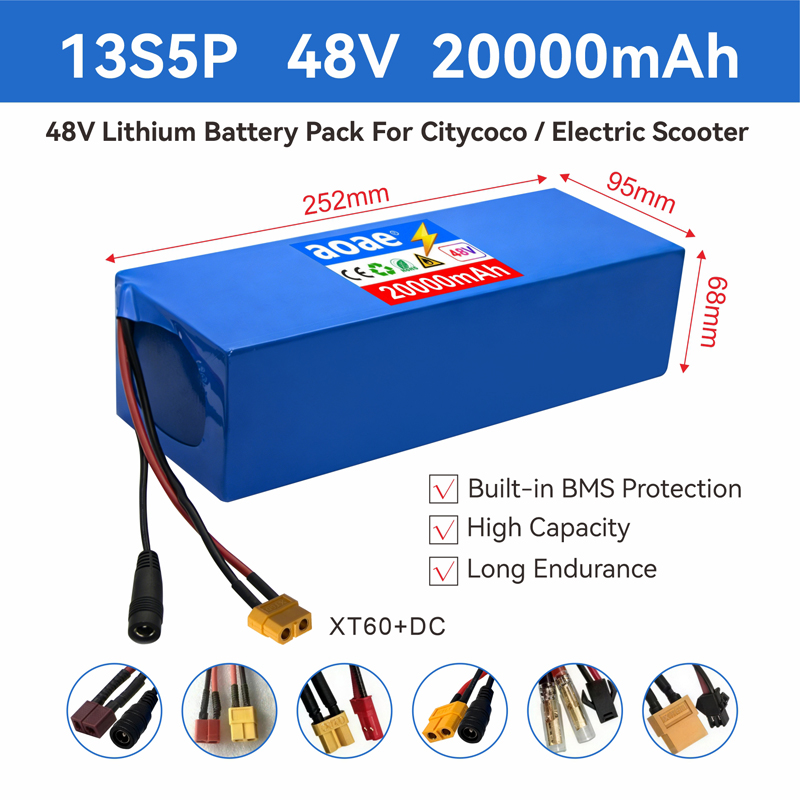 แบตเตอรี่สกู๊ตเตอร์ไฟฟ้า 48V 1 - 60V 30Ah Electric Scooter Battery บทวิจารณ์และราคา